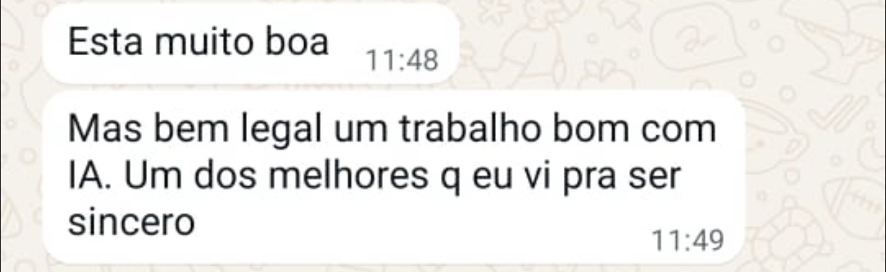 Depoimento de cliente